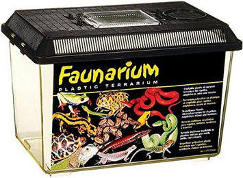 Exo Terra Faunarium Medium für Reptilien und Insekten Schwarz Transparent – Bild 1 von 10