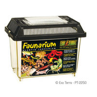 Produktbild von Exo Terra Faunarium XS Hartschalen-Box aus transparentem Kunststoff für Reptilien, Amphibien, Mäuse und Insekten