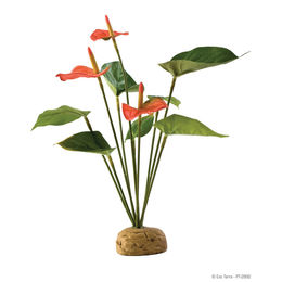 Produktbild von Exo Terra Flamingoblume künstliche Terrarien-Pflanze für Reptilien und Amphibien