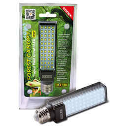 Exo Terra Forest Canopy LED Terrarienbeleuchtung 8W 6500K Schwarz für Reptilien und Frösche – Bild 1 von 4