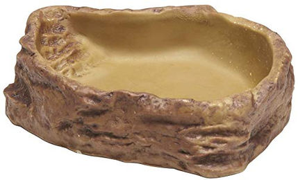 Exo Terra Futternapf aus Kunstharz im Felsdekor für Reptilien Größe L - 150 ml – Bild 1 von 7