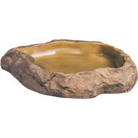 Produktbild von Exo Terra Futternapf Felsdekor XL Braun aus Kunstharz für Reptilien und Echsen - 1 Stk.