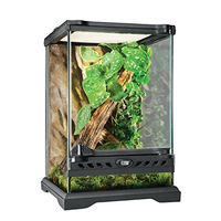 Produktbild von Exo Terra Glas-Terrarium mit Frontbelüftung Schwarz 20 x 20 x 30 cm