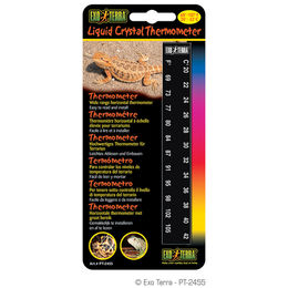 Exo Terra LCD Liquid Crystal Thermometer für Terrarien Vivarien und Aquarien Schwarz – Bild 1 von 3