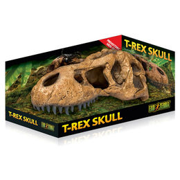 Exo Terra T-Rex Skull Fossile Versteckhöhle aus Kunstharz für Echsen und Schlangen – Bild 1 von 4