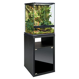 Exo Terra Terrarienschrank aus Glas in Schwarz für Terrarien mit 45 x 45 cm Grundfläche, Maße 45,4 x 45,4 x 70,5 cm – Bild 1 von 5