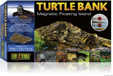 Exo Terra Turtle Bank Magnetische Schwimminsel für Schildkröten aus Kunststoff Braun Medium - 1 Stk. – Bild 1 von 11