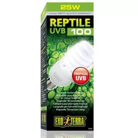 Produktbild von Exo Terra UVB 100 Kompaktlampe für Reptilien 25W E27 Weiß - 1 Stk.