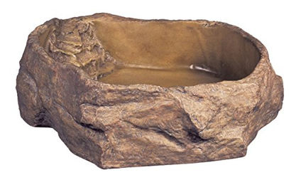 Exo Terra Wassernapf im Felsdekor aus Kunstharz Größe XL für Reptilien wie Schlangen und Schildkröten – Bild 1 von 9