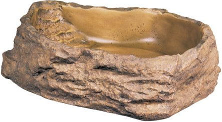 Exo Terra Wasserschale im Felsdekor aus Kunstharz Größe L Braun – Bild 1 von 6