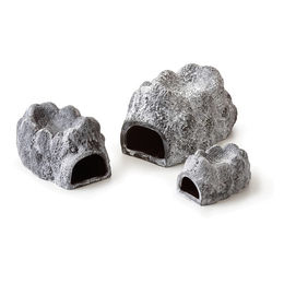 Exo Terra Wet Rock Keramikhöhle Feucht-Höhle für Reptilien Wirbellose und Frösche Grau L 20 cm x B 12 cm x H 9 cm - 1 Stk. – Bild 1 von 6