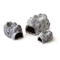 Produktbild von Exo Terra Wet Rock Keramikhöhle Feucht-Höhle für Reptilien Wirbellose und Frösche Grau L 20 cm x B 12 cm x H 9 cm - 1 Stk.
