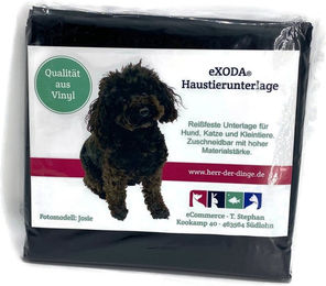 eXODA Hundematte als Möbelschutz und Welpenunterlage aus Kunststoff in Schwarz – Bild 1 von 8