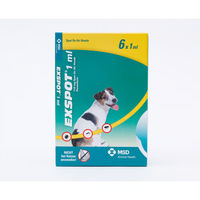 Produktbild von Exspot Spot-On Lösung gegen Flöhe und Zecken für Hunde ab 3 Monaten 6x 1 ml