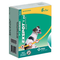 Produktbild von EXSPOT Spot On Lösung für Hunde 6x 1 ml