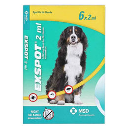 EXSPOT Spot-On Lösung gegen Flöhe für Hunde Adult 6x2 ml – Bild 1 von 1