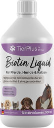 EXVital TierPlus Biotin Liquid Haut und Fell Supplement für Pferde Hunde und Katzen 500 ml – Bild 1 von 4