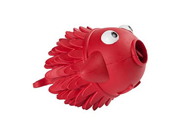 EYENIMAL Fish Hundespielzeug Leckerli-Spender aus Naturkautschuk Rot – Bild 1 von 3