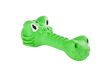 Produktbild von Eyenimal Hundespielzeug Crocodile Quietschspielzeug aus Naturkautschuk Grün