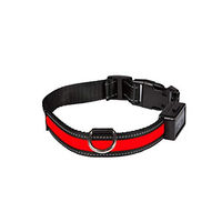 Produktbild von Eyenimal Leuchthalsband für Hunde Rot Größe M wasserdicht und USB wiederaufladbar - 76 g