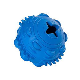 Eyenimal Spike Ball Hundespielzeug aus Naturkautschuk Blau für erwachsene Hunde – Bild 1 von 3