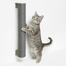 eyepower Kratzsäule zur Wandmontage für Katzen aus Sisal und Bambus 60 cm Grau – Bild 1 von 6