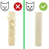 Produktbild von eyepower Sisal Ersatzstamm für Katzenkratzbäume 45 cm Länge Ø 9,2 cm Naturfarben - 45 cm