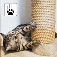 Produktbild von eyepower Sisal Ersatzstamm für Katzenkratzbäume Ø 9,2 cm Beige Natur - 25 cm