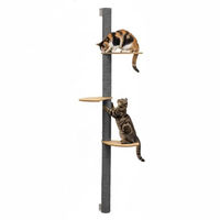 Produktbild von eyepower Wandkratzbaum Luna 170 cm mit 3 Plateaus für Katzen zur Wandmontage