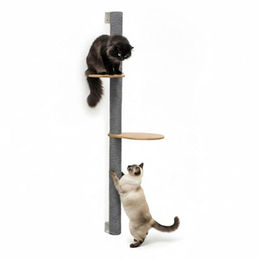 eyepower Wandkratzbaum Luna für Katzen mit 2 Plateaus und Wandhalterung 132 cm – Bild 1 von 1