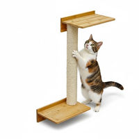 Produktbild von eyepower Wandkratzbaum Milo mit 2 Plateaus für Katzen 71 cm