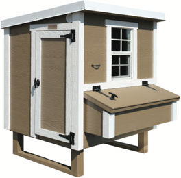 Produktbild von EZ Chicken Home Hühnerstall aus Holz in Beige mit 1,68 m² Fläche