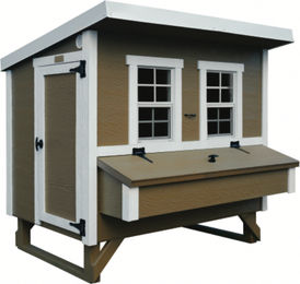 Produktbild von EZ Chicken Home Hühnerstall aus Holz in Beige mit 2,85m² Fläche