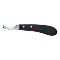 Produktbild von F. Dick Hufmesser Champion-Curved für die Hufpflege mit Schichtholzgriff und 65 mm Carbonstahlklinge links gekräpft kurz-schmal