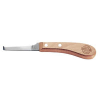 Produktbild von F. Dick Hufmesser ECONOMIC Links-Lang-Schmal mit Buchenholzgriff und Carbonstahl Klinge 78 mm