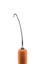 Produktbild von F. DICK Hufmesser EXPERT-GRIP 2K 2487 links-lang-schmal mit orangefarbenem Kunststoffgriff
