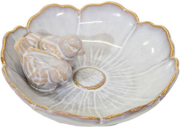 Produktbild von Fachhandel Plus Vogeltränke winterfest, Fleur, Ø 23 cm oder Ø 28 cm, mit 2 Deko-Vögeln, 5 Farben und 2 Größen zur Auswahl