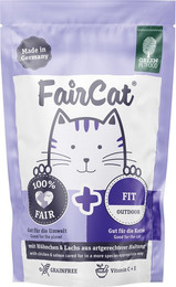 Produktbild von FairCat Fit Nassfutter für Katzen mit Hühnchen & Lachs - 16 x 85 g