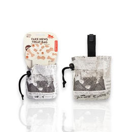 Fake News Leckerli-Beutel für Hunde im Newspaper-Design - 473 ml – Bild 1 von 4