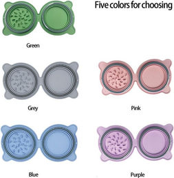 Produktbild von Faltbarer Futternapf aus Silikon für Haustiere - 1 Stk.