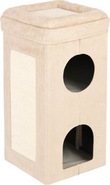 Produktbild von Faltbarer Katzenturm Soft’n Scratchy beige/weiß