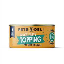 Produktbild von Fancy Filets Topping mit Ente in Soße für Hunde - 70 g