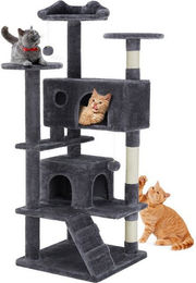 Produktbild von Fanttik Kratzbaum Katzenbaum 137x50x50 cm mit Kippschutz und Sisalstangen