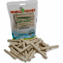 Produktbild von Farm Food Rawhide Dental Munchie Rinderherz & Reis - 35 x 10 cm
