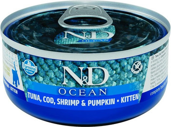 Produktbild von FARMINA N&amp;D Ocean Cat Kitten Tuna, cod, shrimp, pumpkin 70 g
