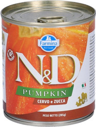 Produktbild von FARMINA N&amp;D Pumpkin Hirsch &amp; Kürbis Adult Nassfutter Mini 285 g