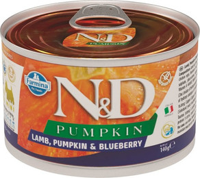 Produktbild von FARMINA N&amp;D PUMPKIN Lamb, Pumpkin &amp; Blueberry Adult Mini 140 g