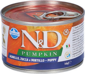 Produktbild von FARMINA N&amp;D Pumpkin Puppy Lamb, pumpkin, blueberry 140 g