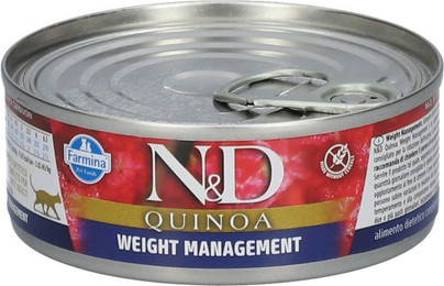 Produktbild von FARMINA N&amp;D Quinoa Weight Management Cat 80 g Futter für übergewichtige Katzen