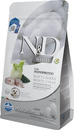 Produktbild von FARMINA N&amp;D White Dog Puppy Medium Maxi Sea Bass, Spirulina, Fennel 2 kg